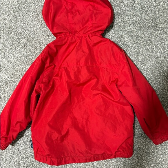 Baby Gap Kids Red Hooded Spring Jacket Size 2 - Picture 4 of 7